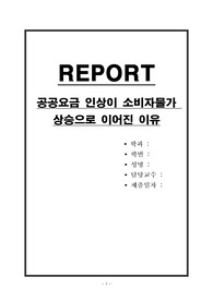 공공요금 인상이 소비자물가 상승으로 이어진 이유