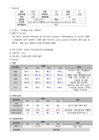 급성 골수성 백혈병 간호진단 3개