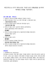 낮선상황실험(유아교육과)