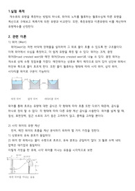 위어 실험 결과보고서