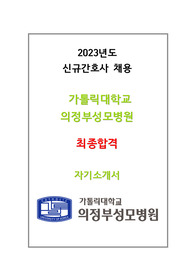 [저스펙, 대외활동X, 합격인증 O] 2023년도 신규간호사 채용 의정부 성모병원 최종합격, 자소서