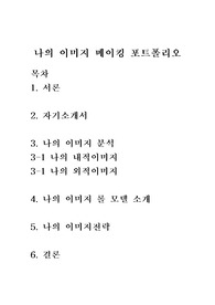 &lt;생활예절&gt; 나의 이미지 메이킹 포트폴리오