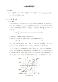 [일반물리학실험]자기 이력 곡선