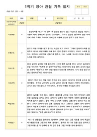 만2세 10명 1학기 관찰일지 3-8월