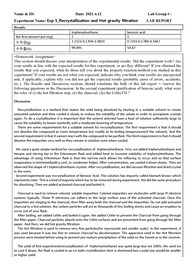 Recrystallization &amp; Hot gravity filtration assignment입니다.