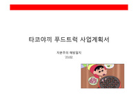 타코야끼 푸드트럭 사업계획서(마산기준)