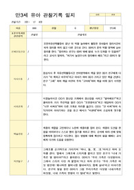 만3세 관찰일지 1학기 3-8월 20명