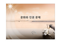문화와 인권 문제