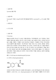 생화학실험 Tyrosinase 활성 측정