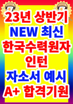 한국수력원자력 자기소개서 인턴 2023년 상반기