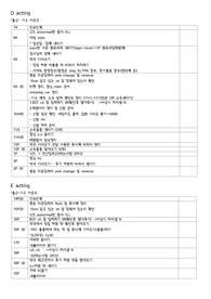 병동 액팅 (신규 선생님) 업무 -D,E,N,S