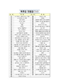 독후감 모음집(A+, 73권)