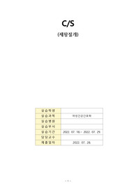 제왕절개 케이스 c/s케이스 간호진단 1개