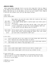 수술실 봉합사와 봉합침