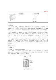 용해열 측정 결과 레포트(A+)