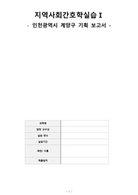 지역사회간호학 기획보고서