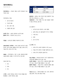 IT면접대비 데이터베이스 요약본 [키워드 정리본]