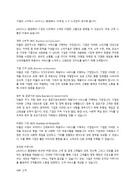 기업의 시각에서 e비즈니스 환경에서 고객은 누구 누구인지 생각해 봅시다.