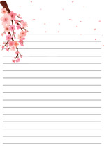 아이패드 굿노트 편지지 PDF - 벚꽃 Cherry blossom 사쿠라