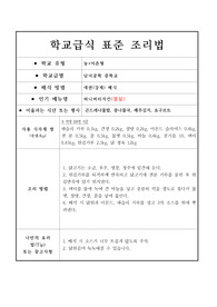 학교급식표준레시피-허니버터치킨2