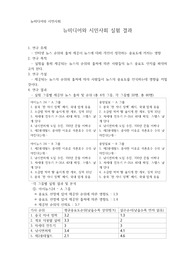 뉴미디어와 시민사회 실험 결과