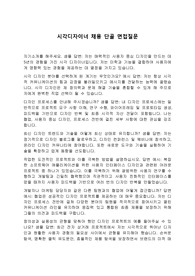 시각디자이너 채용 단골 면접질문