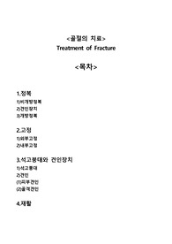 골절의 치료 Treatment of Fracture A+자료