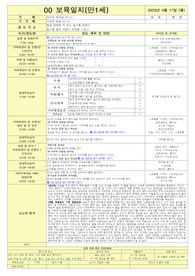 전문가가 직접 작성, 평가제 일지 (확장, 반영, 축소, 지원 다 있음)