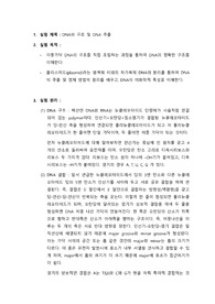 생물학 실험 보고서_DNA 구조 및 추출