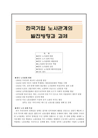한국기업노사관계의발전방향과제