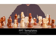 체스 전략 고급 PPT 템플릿 다이어그램 그래픽 타입 flow 차트 아이콘