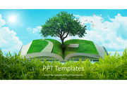 나무 풀 자연 책 고급 PPT 템플릿 다이어그램 그래픽 타입 flow 차트 아이콘