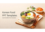 한국 전통 음식 고급 PPT 템플릿 다이어그램 그래픽 타입 flow 차트 아이콘