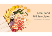 현지 음식 특산물 고급 PPT 템플릿 다이어그램 그래픽 타입 flow 차트 아이콘