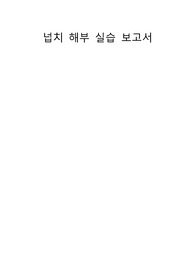 넙치 해부 실습