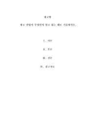 광고 산업이 무엇인지 알고 있는 대로 기술하시오