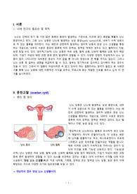 [A+] 난소낭종 문헌고찰, 간호과정 포함 (ovarian cyst)