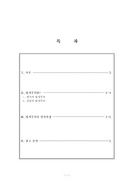 법치주의의 발전과 이론정리
