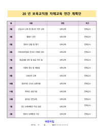 보육교직원 교사교육(연간_자체교육)