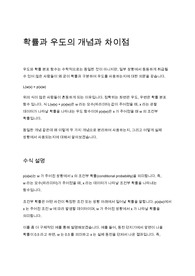 확률과 우도의 개념과 차이점