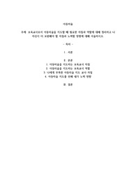 보육교사로서 아동미술을 지도할 때 필요한 자질과 역할에 대해 정리하고 나 자신이 더 보완해야 할 자질과 노력할 방향에 대해 서술하시오.