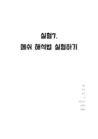 메쉬 해석법 실험하기