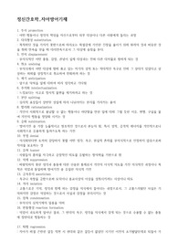 정신간호학_자아방어기제_용어_정의