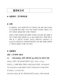 전기화학반응 결과보고서
