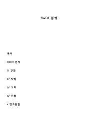 SWOT 분석