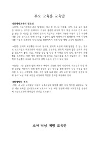 아동간호학A+ case study 부모교육안(소아낙상예방교육)