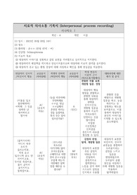 정신간호학실습_치료적 의사소통 기록지