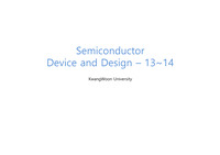Semiconductor Device and Design - 13~14__