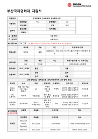 제27회 부산국제영화제 스태프 지원서 (2022, 최종합격)