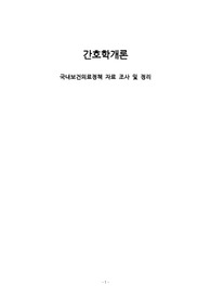 간호학개론 국내보건의료정책 과제
